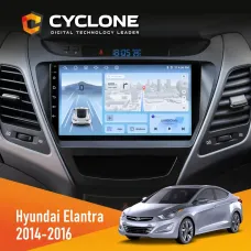 Штатна магнітола Hyundai Elantra 2014-2016 CYCLONE C9-012 4X64 DSP 4G