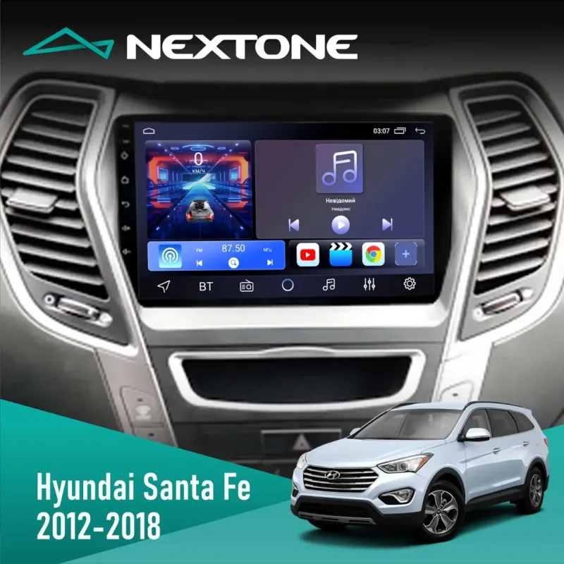 Штатна магнітола Hyundai Santa Fe 2012-2018 CAN CYCLONE C9 CPL 2X32