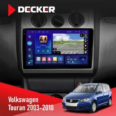 Штатна магнітола Volkswagen Touran 2003-2010 Conditioner DECKER D10-005 4X64, DSP, 360, 4G, 2K