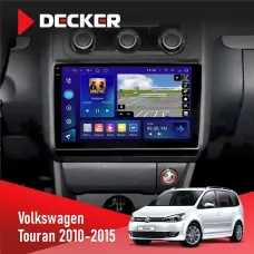 Штатна магнітола Volkswagen Touran 2010-2015 Climate DECKER D10-005 4X64, DSP, 360, 4G, 2K