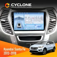 Штатна магнітола Hyundai Santa Fe 2012-2018 CAN CYCLONE C9-012 4X64 DSP 4G