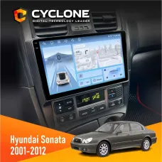 Штатна магнітола Hyundai Sonata (EF) 2001-2012 CYCLONE C9-012 4X64 DSP 4G