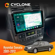 Штатна магнітола Hyundai Sonata (EF) 2001-2012 CYCLONE C9-013 4X64 DSP 4G