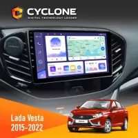 Штатна магнітола Lada Vesta 2015-2022 CYCLONE C9-011 4X64, DSP