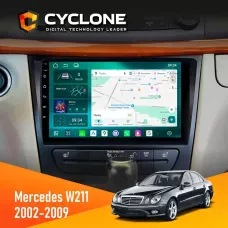 Штатна магнітола Mercedes-Benz E-Class (W211) 2002-2009 AMP CYCLONE C9-013 4X64 DSP 4G