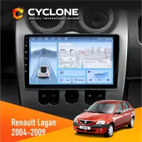 Штатна магнітола Renault Logan 2004-2007 CYCLONE C9-012 4X64 DSP 4G