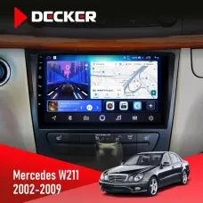 Штатна магнітола Mercedes-Benz E-Class (W211) 2002-2009 DECKER D9-006 4X64, 4G
