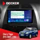 Штатна магнітола Chery Tiggo 2005-2010 DECKER D9-003 6X128, DSP, 4G, 2K