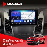 Штатна магнітола SsangYong Korando 2013-2017 DECKER D9-006 4X64, 4G