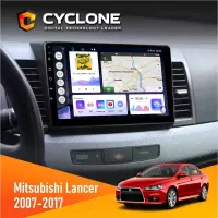 Штатна магнітола Mitsubishi Lancer X 2007-2017 CYCLONE C10-011 4X64, DSP