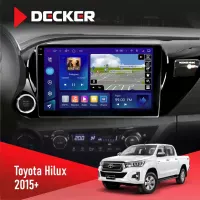Штатна магнітола Toyota Hilux 2015-2020 DECKER D10-005 4X64, DSP, 360, 4G, 2K