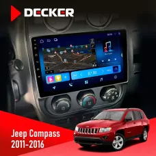 Штатна магнітола Jeep Compass, Patriot 2011-2016 DECKER D10-008 8X128 DSP 4G