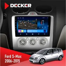 Штатна магнітола Ford S-Max 2006-2015 DECKER D9-008 8X128 DSP 4G