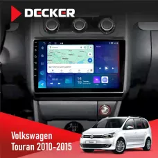 Штатна магнітола Volkswagen Touran 2010-2015 Climate DECKER D10-007 4X64, DSP, 360, 4G