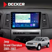 Штатна магнітола Jeep Grand Cherokee 2005-2007 Small Screen DECKER D10-007 4X64, DSP, 360, 4G