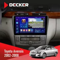 Штатна магнітола Toyota Avensis 2002-2008 Black DECKER D9-005 4X64, DSP, 360, 4G, 2K