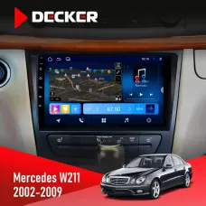 Штатна магнітола Mercedes-Benz E-Class (W211) 2002-2009 AMP DECKER D9-008 8X128 DSP 4G