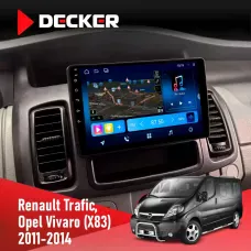 Штатна магнітола Opel Vivaro 2011-2015 DECKER D10-008 8X128 DSP 4G