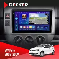 Штатна магнітола Volkswagen Polo 2005-2009 DECKER D9-005 4X64, DSP, 360, 4G, 2K