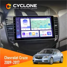 Штатна магнітола Chevrolet Cruze 2009-2018 CYCLONE C9-011 4X64, DSP