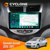 Штатна магнітола Hyundai Accent 2010-2017 CYCLONE C9-013 4X64 DSP 4G