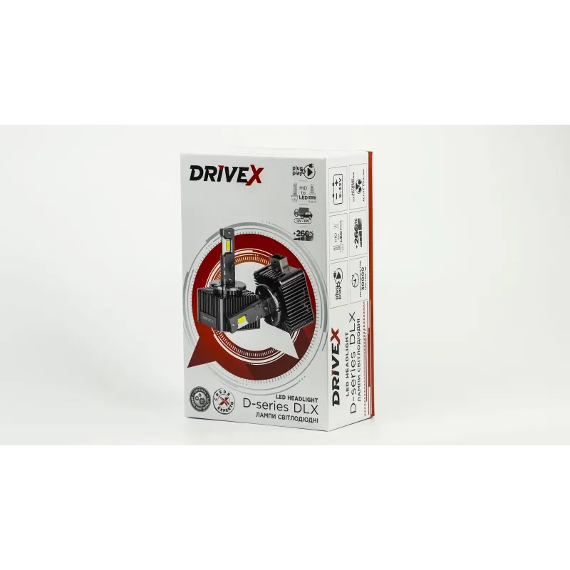 LED лампи автомобільні DriveX D3 DLX Ultra 55W 6000K CAN під штатний блок розпалу