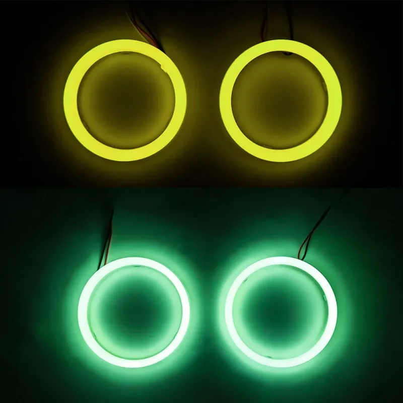 Маска декоративна для автомобільних фар DriveX LR-6 90mm RGB Frosted