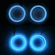 Маска декоративна для автомобільних фар DriveX LR-6 90mm RGB Frosted
