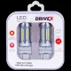 Світлодіоди в габаритні вогні. Підсвітку номера та салона DriveX Glow UL2 T25(2) 12V 15W CAN 2600Lm 3157/P27/7W base-16mm USA к-т.