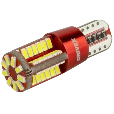 Світлодіоди в габаритні вогні. підсвітку номера та в салон DriveX T10-211 12-24V 2.7W CAN W5W 430Lm base-10mm B