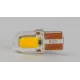 Світлодіоди в габаритні вогні. підсвітку номера та в салон DriveX T10-218 Yellow 12V 0.3W 15Lm W5W base-10mm C