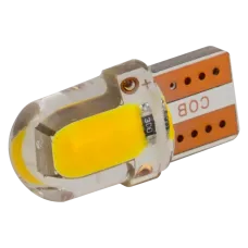 Світлодіоди в габаритні вогні. підсвітку номера та в салон DriveX T10-218 Yellow 12V 0.3W 15Lm W5W base-10mm C