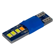 Світлодіоди в габаритні вогні. підсвітку номера та в салон DriveX T10-230 Yellow 12V 0.6W 30Lm W5W base-10mm C