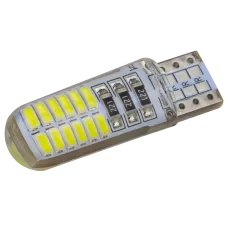 Світлодіоди в габаритні вогні. підсвітку номера та в салон DriveX T10-065 1.3W 60Lm 12V Silicon W5W base-10mm C