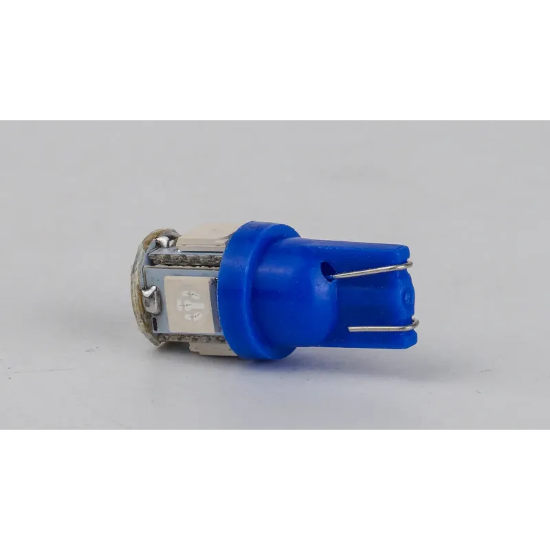 Світлодіоди в габаритні вогні. підсвітку номера та в салон DriveX T10-265 Blue 12V 0.7W 10Lm W5W base-10mm C