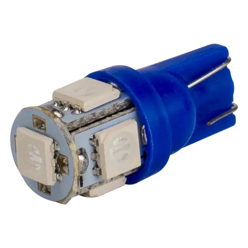 Світлодіоди в габаритні вогні. підсвітку номера та в салон DriveX T10-265 Blue 12V 0.7W 10Lm W5W base-10mm C