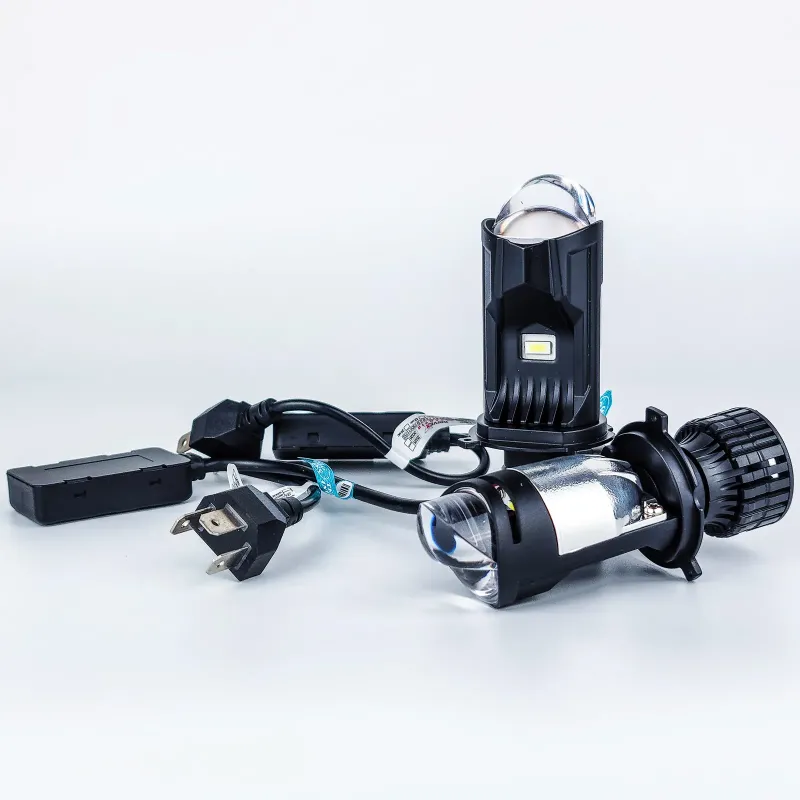 LED лампи автомобільні з лінзою DriveX LE-07 H4 H/L 6000K 55W 9-32V