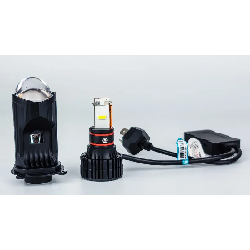 LED лампи автомобільні з лінзою DriveX LE-07 H4 H/L 6000K 55W 9-32V
