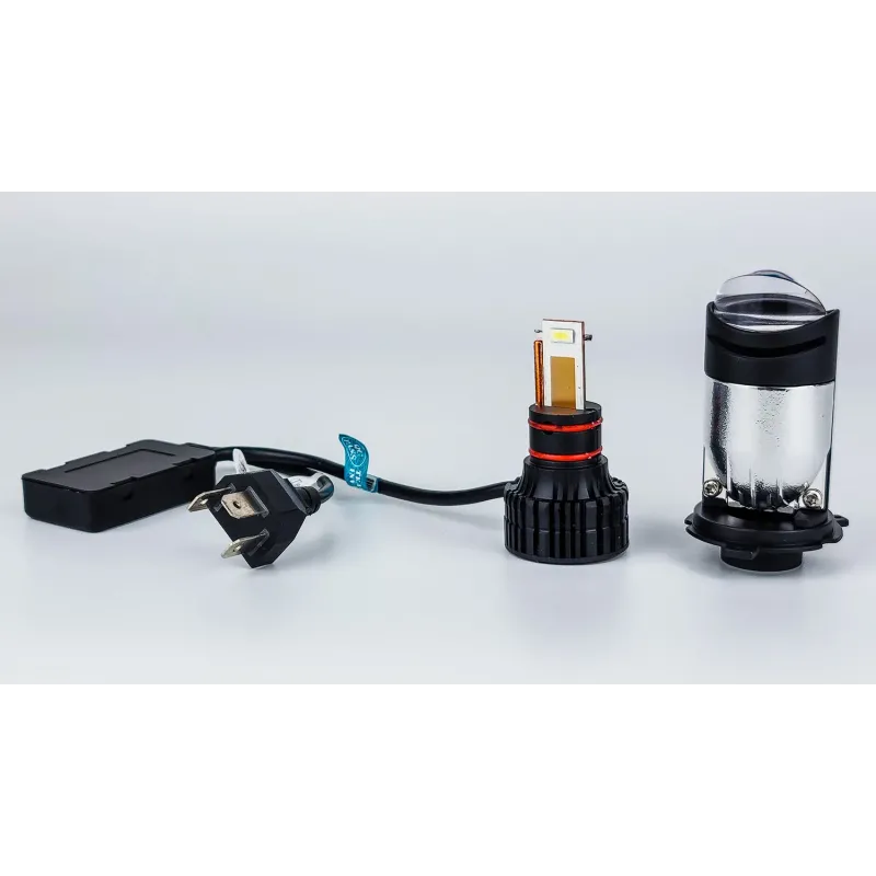 LED лампи автомобільні з лінзою DriveX LE-07 H4 H/L 6000K 55W 9-32V