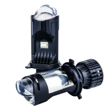 LED лампи автомобільні з лінзою DriveX LE-07 H4 H/L 6000K 55W 9-32V