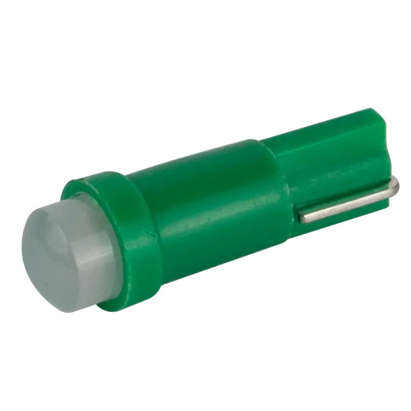 Світлодіоди в габаритні вогні. підсвітку номера та в салон DriveX T5-205 Green 24V 0.2W 7Lm BA7S/W1.2W d-5mm C