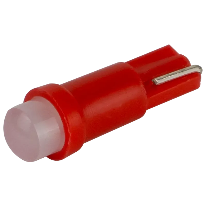 Світлодіоди в габаритні вогні. підсвітку номера та в салон DriveX T5-205 Red 24V 0.2W 1Lm BA7S/W1.2W d-5mm C