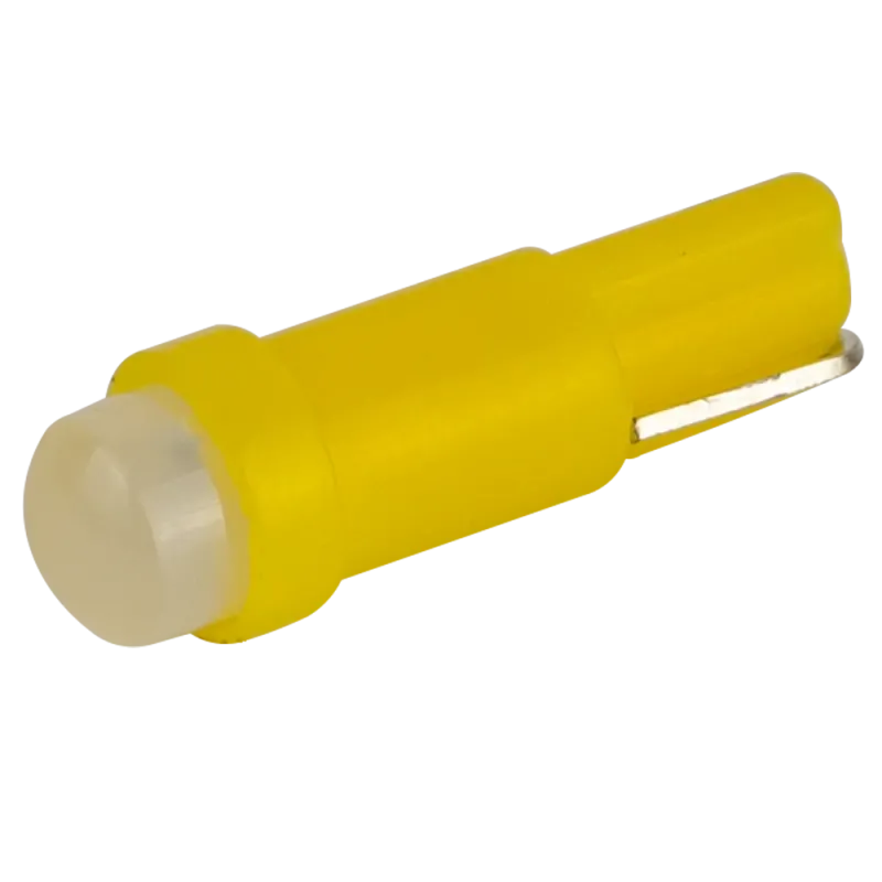 Світлодіоди в габаритні вогні. підсвітку номера та в салон T5-205 Yellow 24V 0.2W 1Lm BA7S/W1.2W d-5mm C