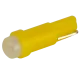 Світлодіоди в габаритні вогні. підсвітку номера та в салон T5-205 Yellow 24V 0.2W 1Lm BA7S/W1.2W d-5mm C
