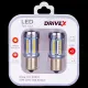 Світлодіоди в габаритні вогні. Підсвітку номера та салона DriveX Glow UL2 S25(1) Amber 12V 15W CAN 2600Lm 1156/P21W BA15S d-15mm к-т.