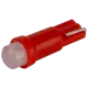 Світлодіоди в габаритні вогні. підсвітку номера та в салон DriveX T5-205 Red 24V 0.2W 1Lm BA7S/W1.2W d-5mm C