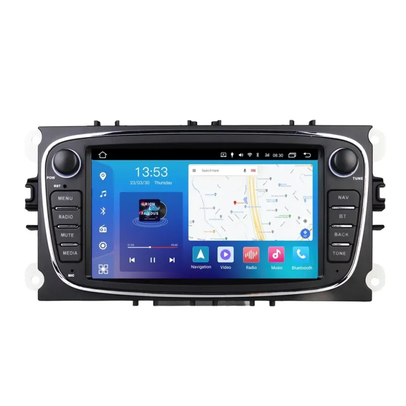 Штатна магнітола FORS.auto FS 2 PRO-FDBO Ford Focus/Mondeo/S-Max/C-Max/Kuga/Fiesta/Fusion (2+32Gb, 7", black) 2007-2011