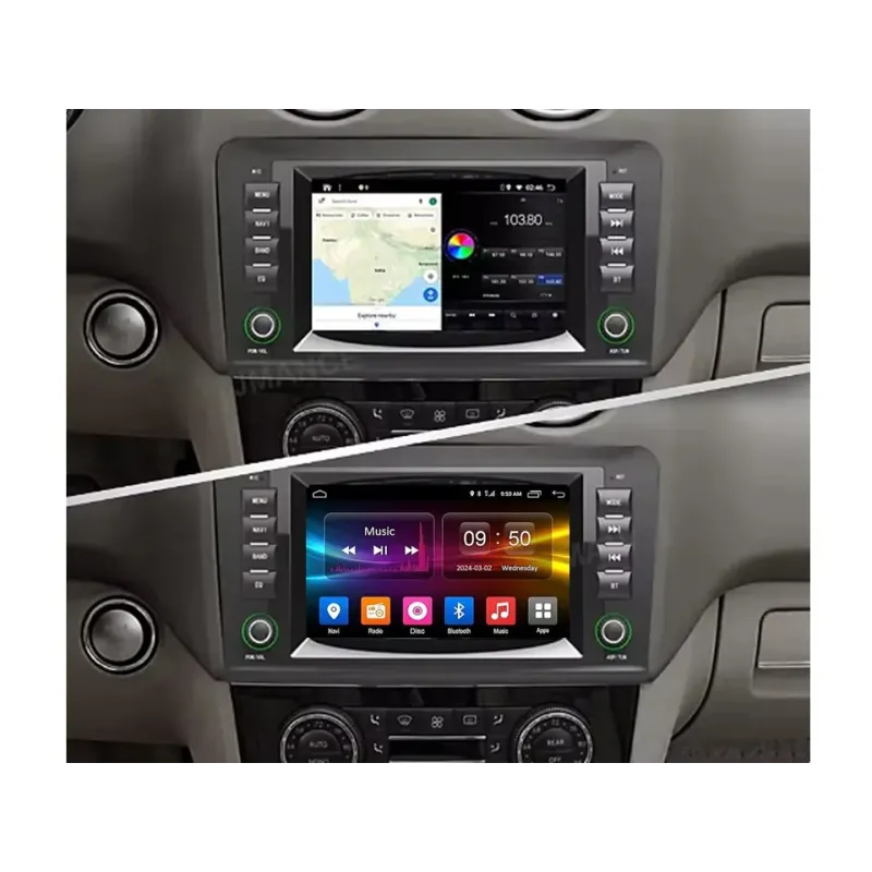 Штатна магнітола FORS.auto M200 для Mercedes-Benz ML-Class (7", 2+32Gb, CarPlay, 8 core) 2005-2012