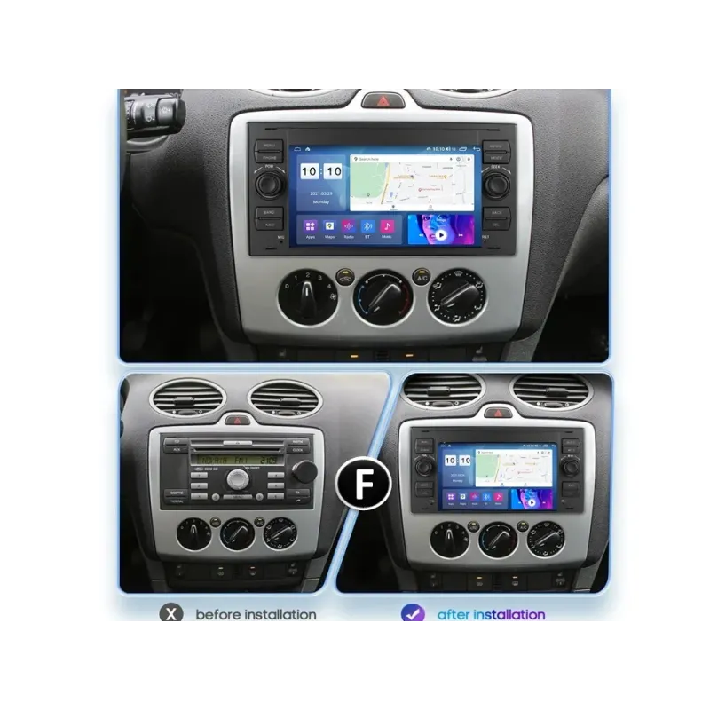 Штатна магнітола FORS.auto M200 Ford Focus/Mondeo/S-Max/C-Max/Kuga/Fiesta/Fusion (7 inch, 2+32Gb) 2007-2011