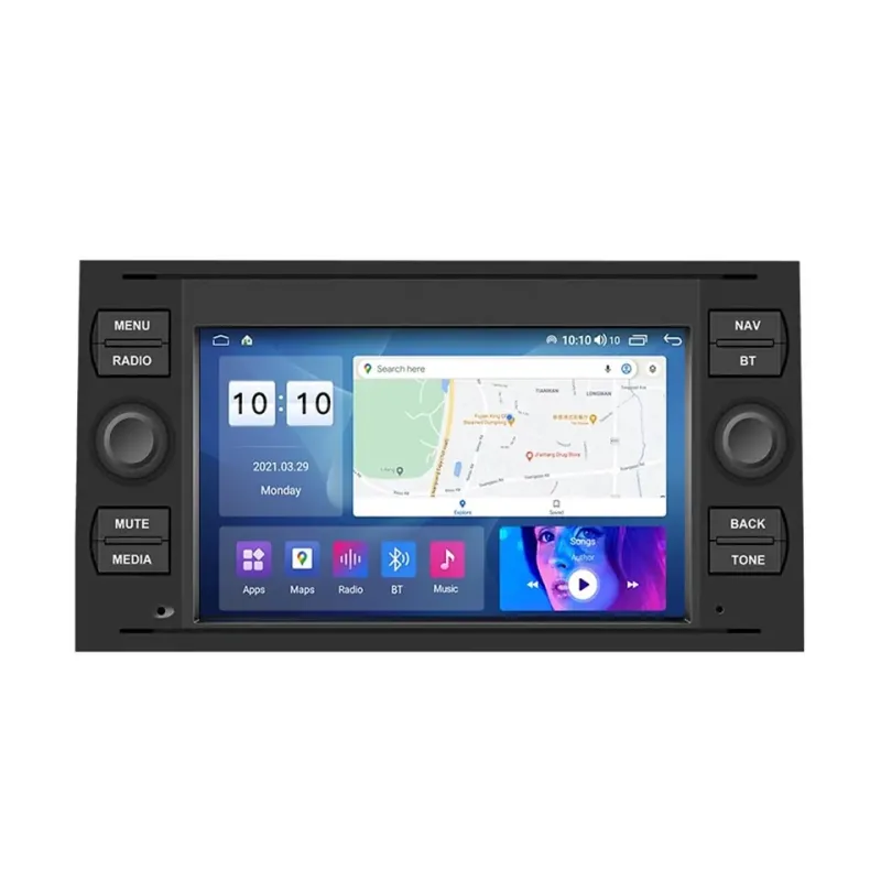 Штатна магнітола FORS.auto M200 Ford Focus/Mondeo/S-Max/C-Max/Kuga/Fiesta/Fusion (7 inch, 2+32Gb) 2007-2011
